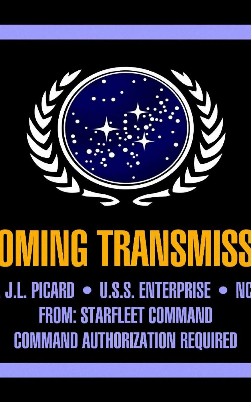 Star Trek Console United Federation Of Plas Logos Lcars