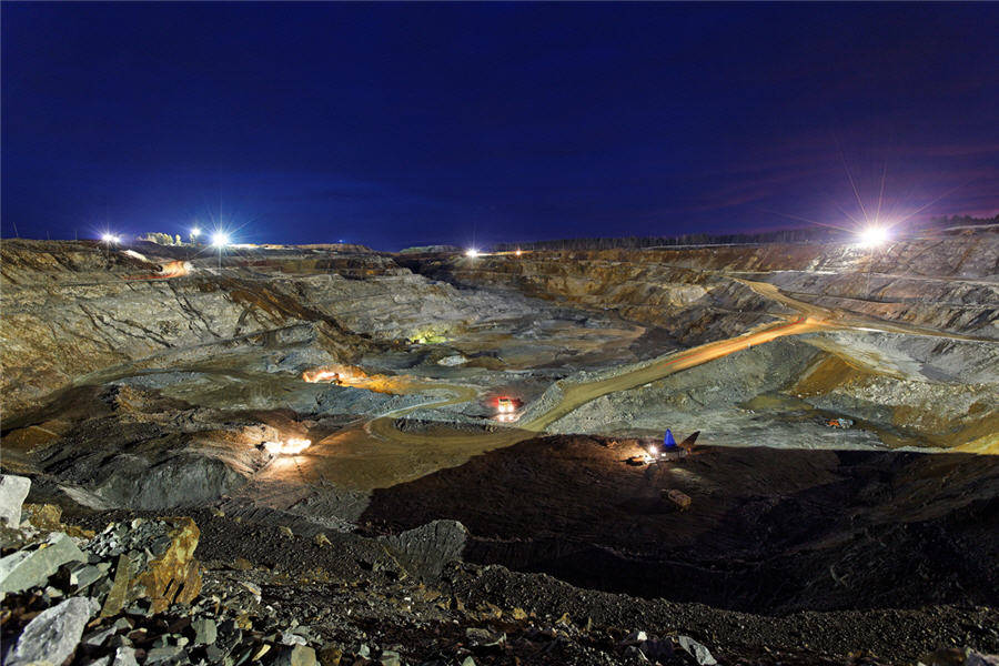 Goldmines Evening Scene Wallpaper