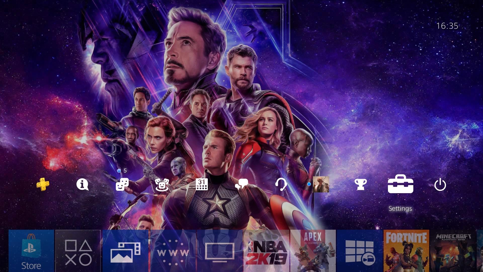 Avengers Endgame Ps4 Custom Theme Link And Instructions In