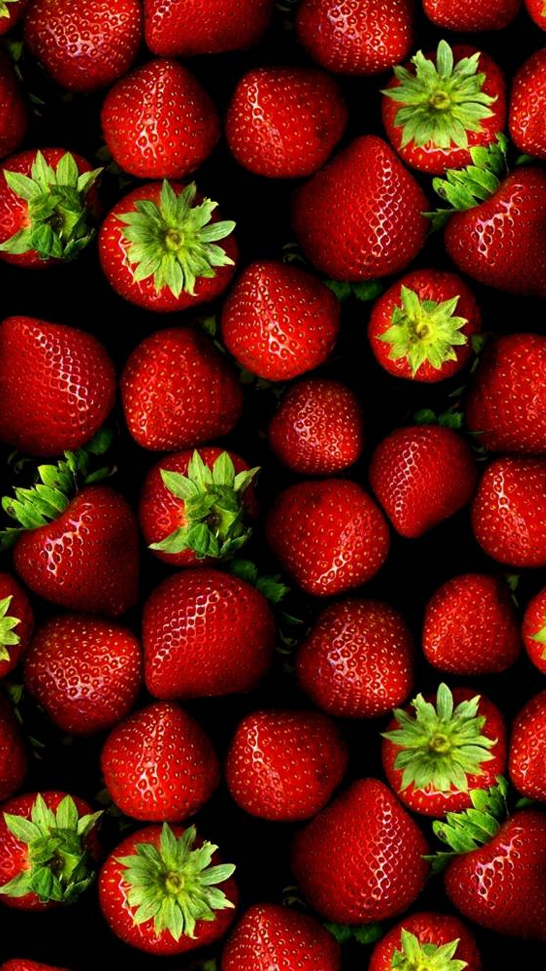 Strawberries Pattern Red Fruit Android Wallpaper free download