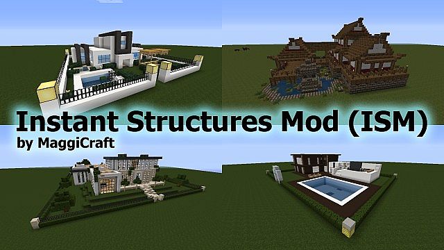 Instant Structures Mod For Minecraft And Main