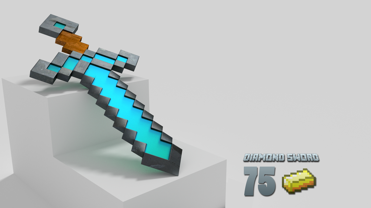 Diamond Sword From Minecraft By Theantik63