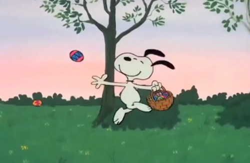 Its The Easter Beagle Charlie Brown Egg Toss 1974 500x327jpg 500x327