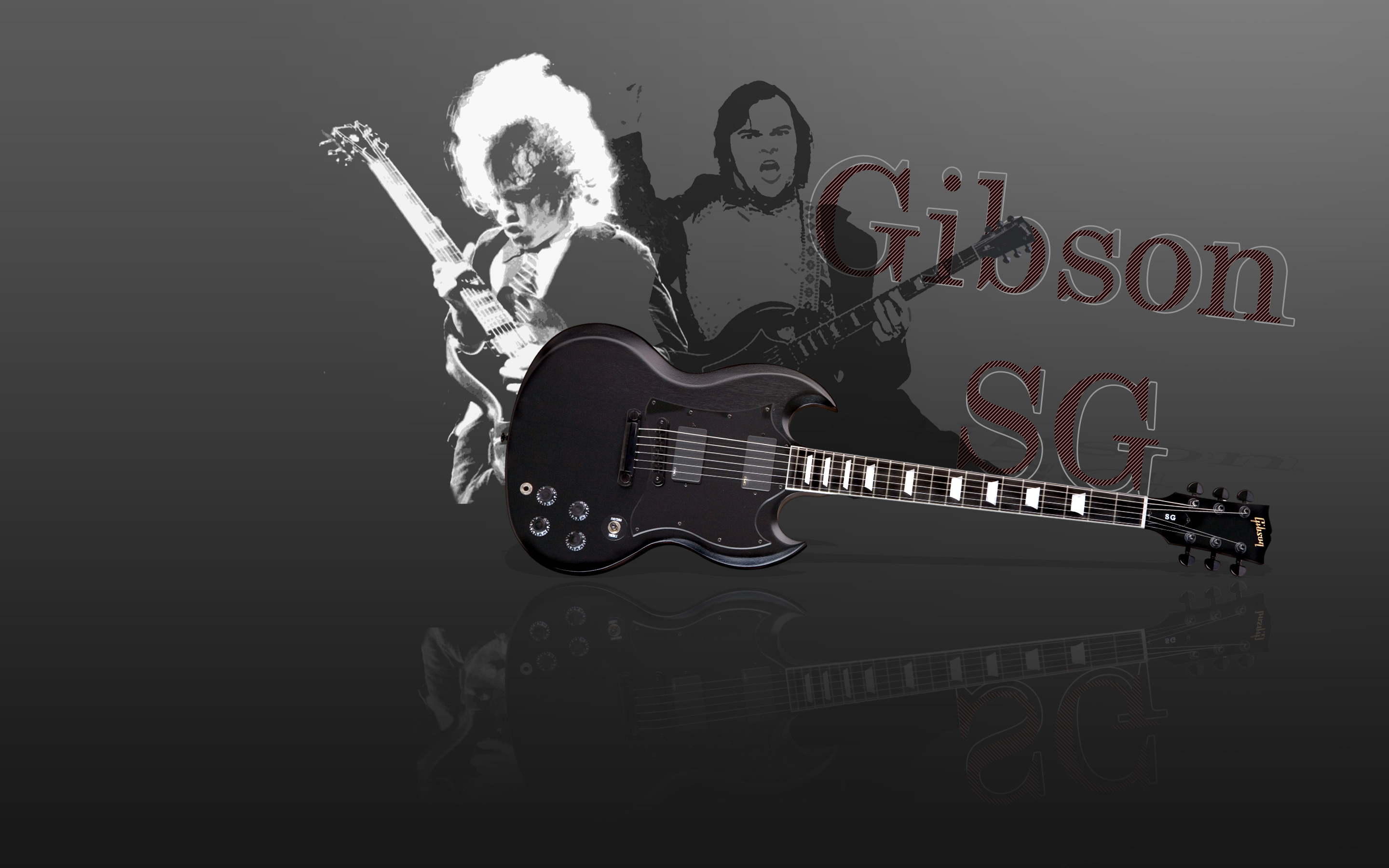Gibson Sg Guitar Widescreen Wallpaper