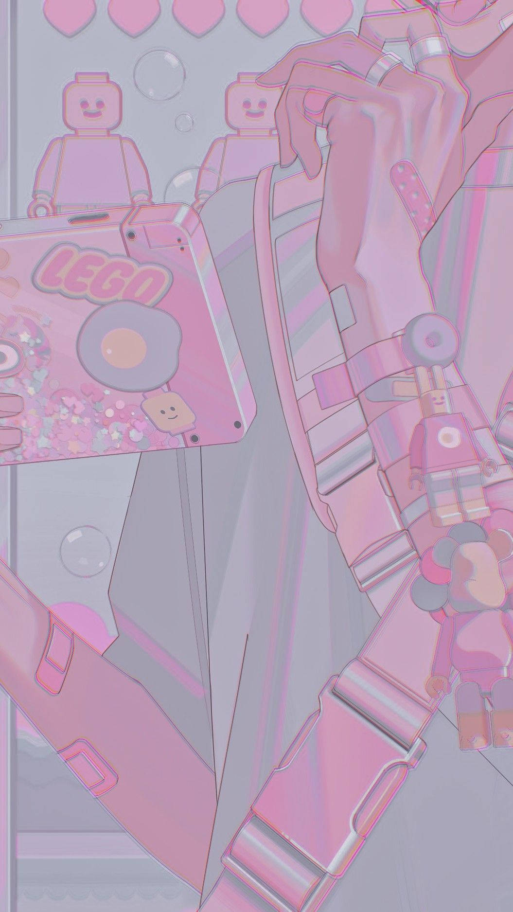 Aesthetic Pink Anime Wallpaper