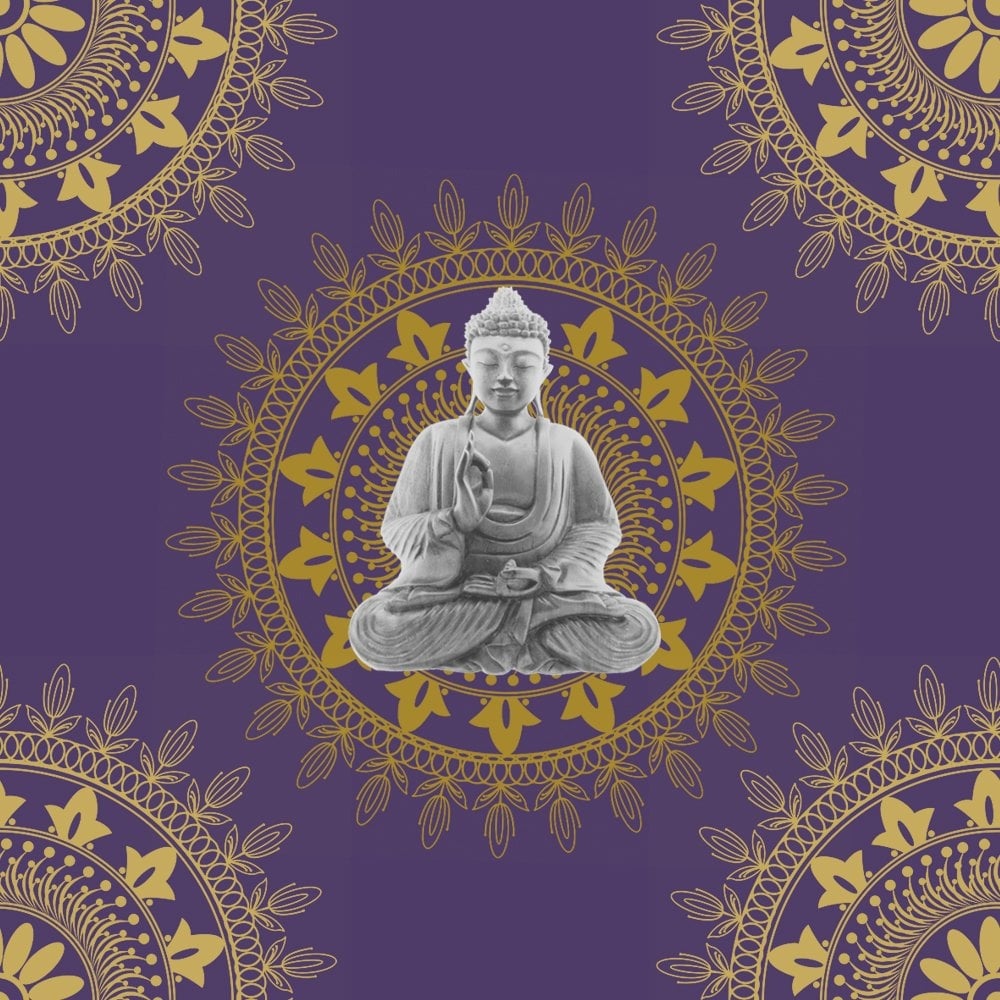 Bonbon Buddha Wallpaper Purple Gold From I
