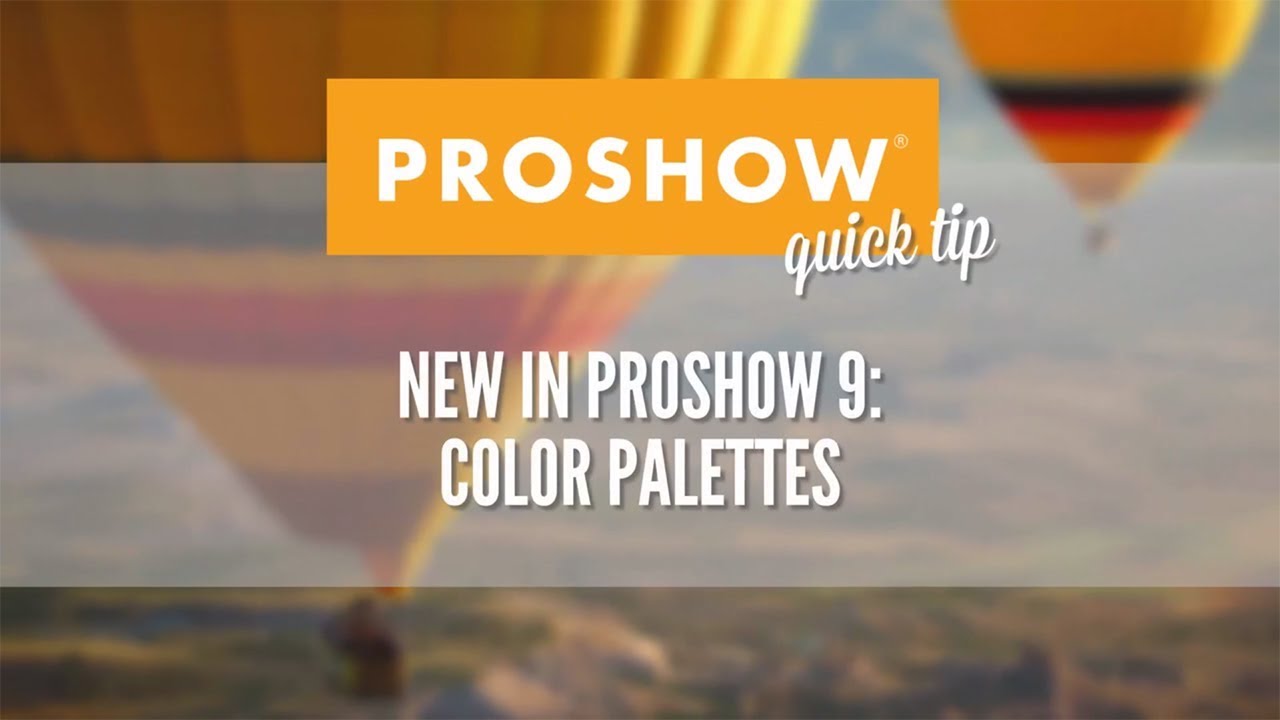 Color Tool Palettes In Proshow