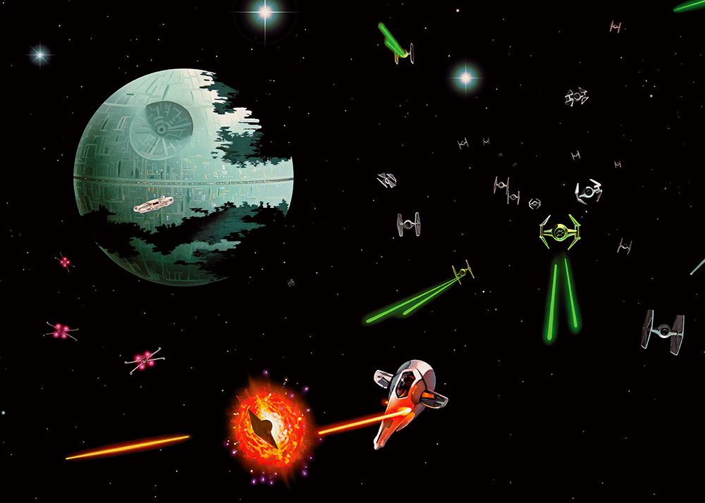 Star Wars Wallpaper Mural Sub Panel Also Available Reversed