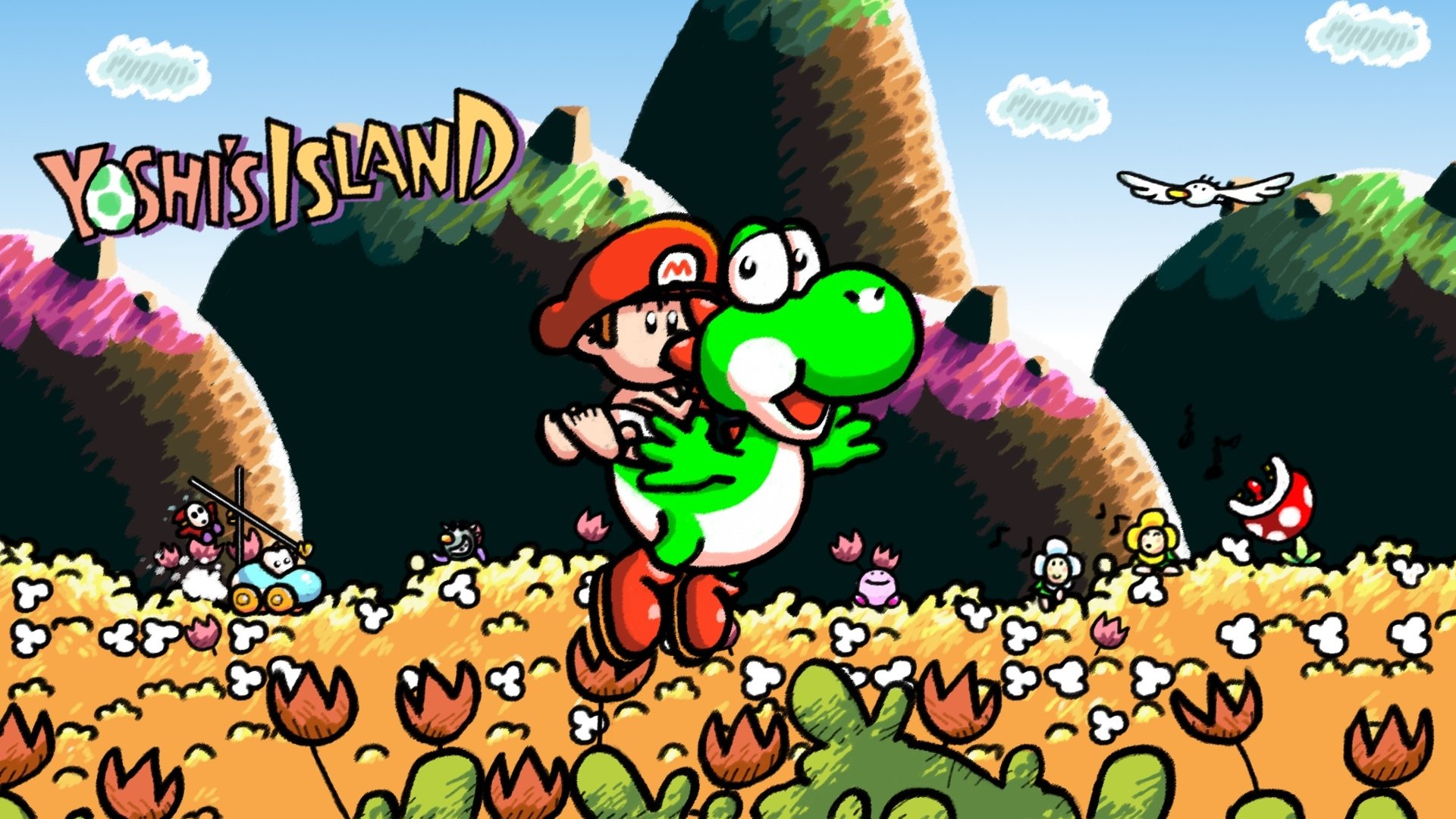 Super Mario World Yoshi S Island HD Wallpaper Background