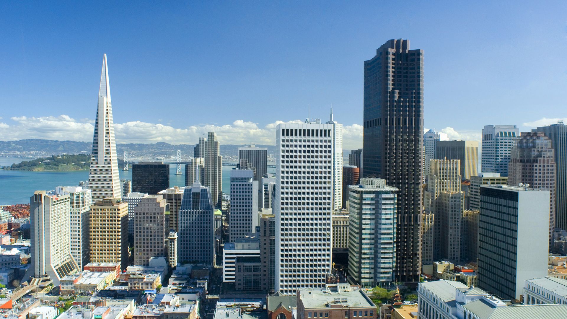 Downtown San Francisco Buildings Desktop Wallpaper iskincouk