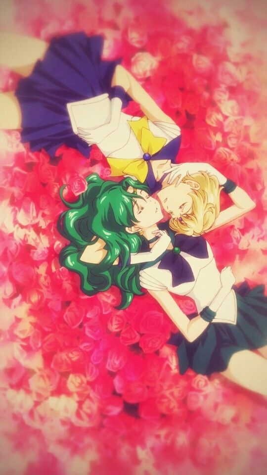 Download Sailor Neptune And Uranus Wallpaper My Edit From By Michellel Sailor Neptune And