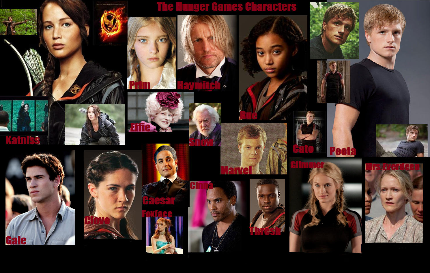 The Hunger Games Characters Wallpaper HD ImageBankbiz