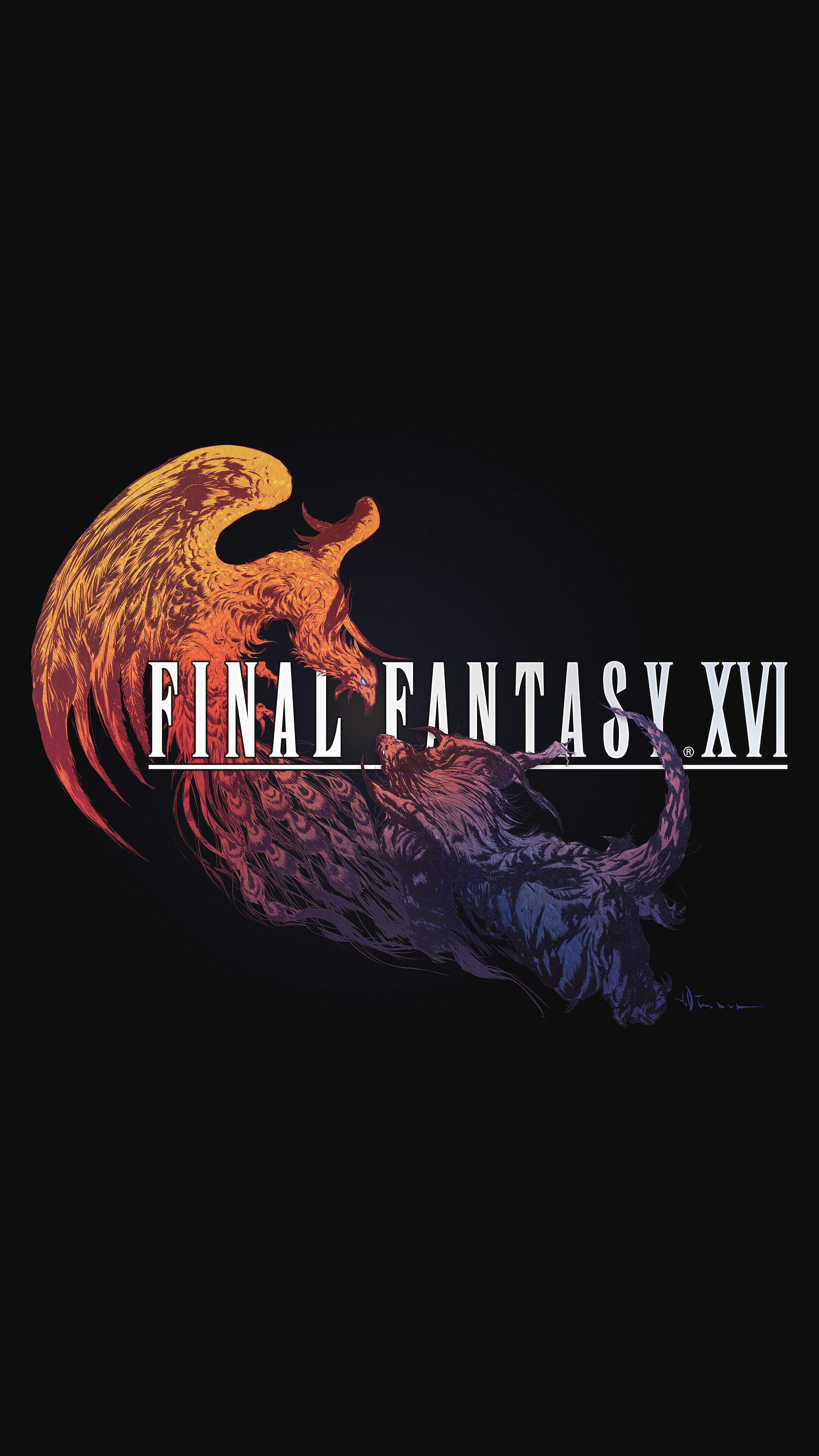 Final Fantasy Xvi Logo 4k Wallpaper