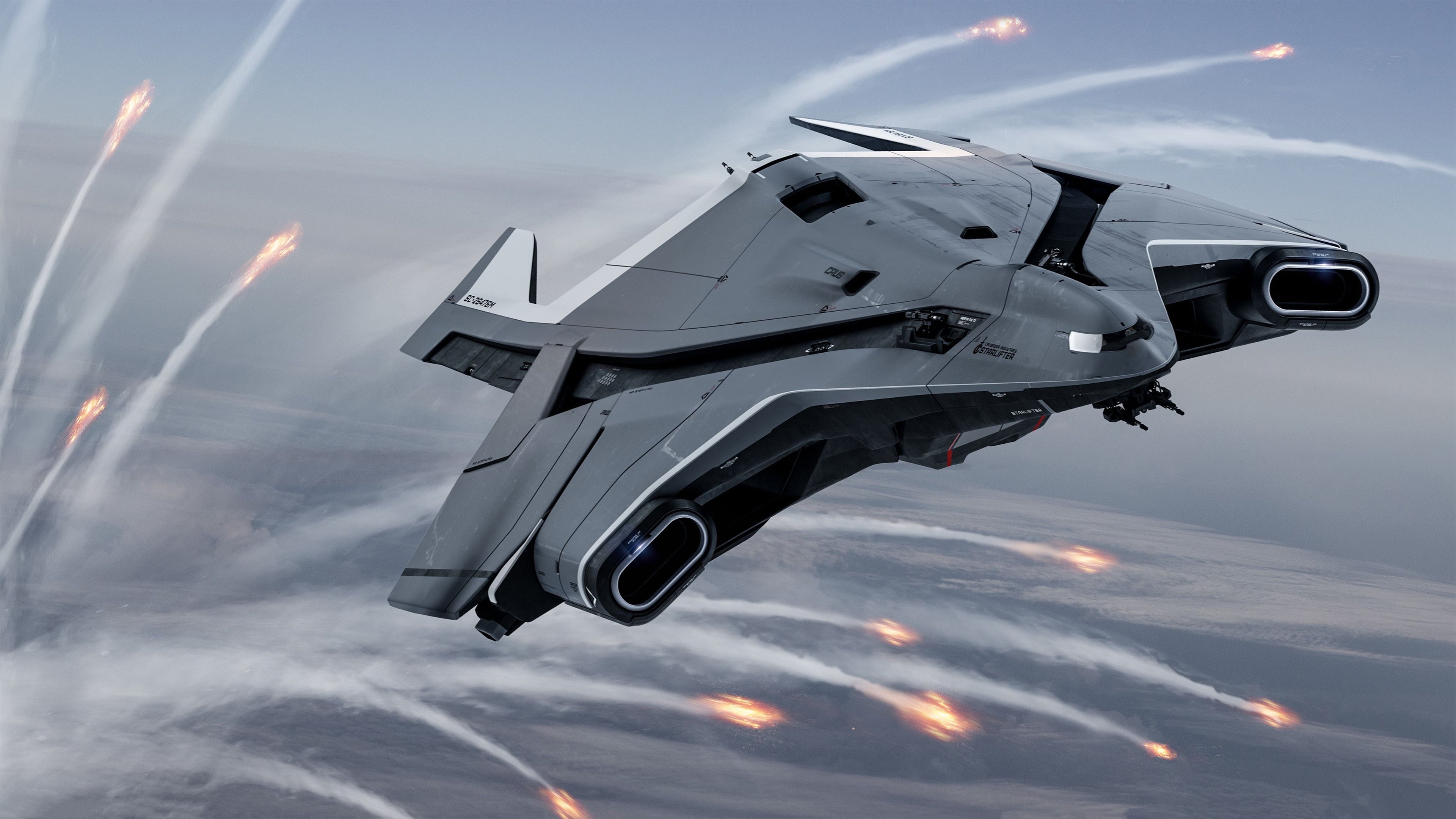 Star Citizen Spaceships 4k Macbook Pro Retina HD Wallpaper Image