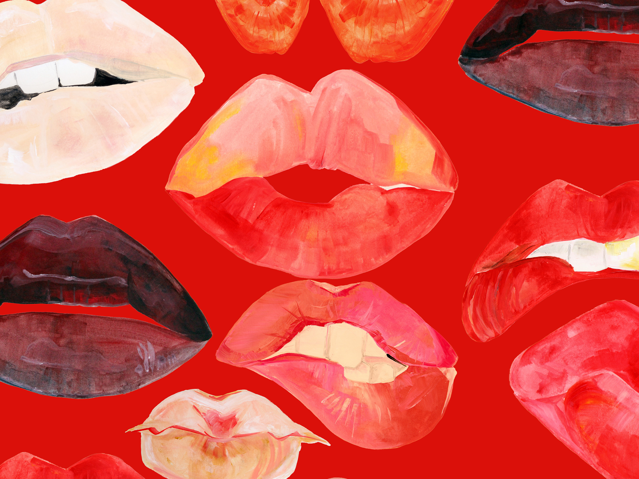 50 Red Lips Black Background Illustrations RoyaltyFree Vector Graphics   Clip Art  iStock