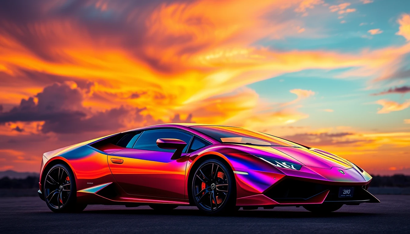 Rainbow Lamborghini Wallpaper
