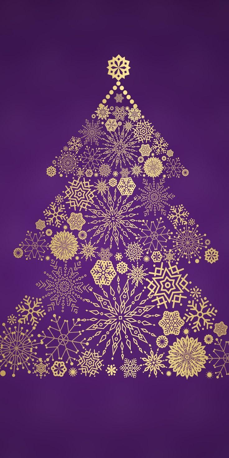 Christmas tree digital art holiday 1080x2160 wallpaper
