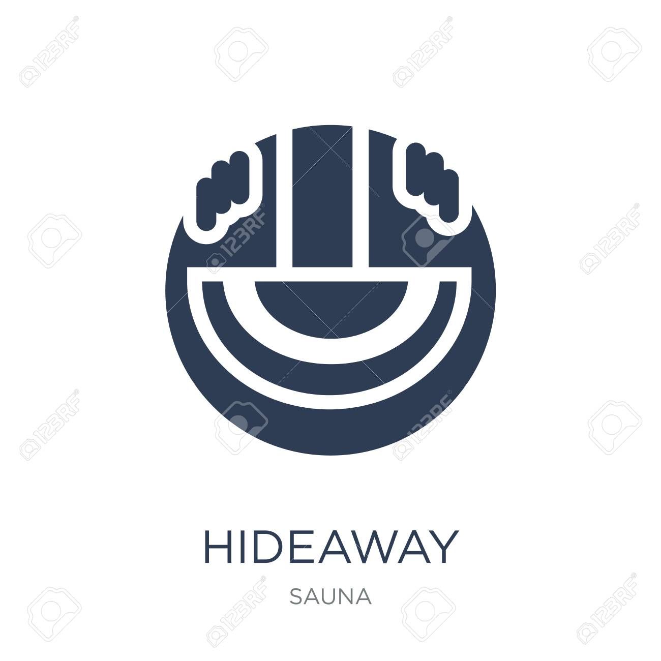 Hideaway Icon Trendy Flat Vector On White