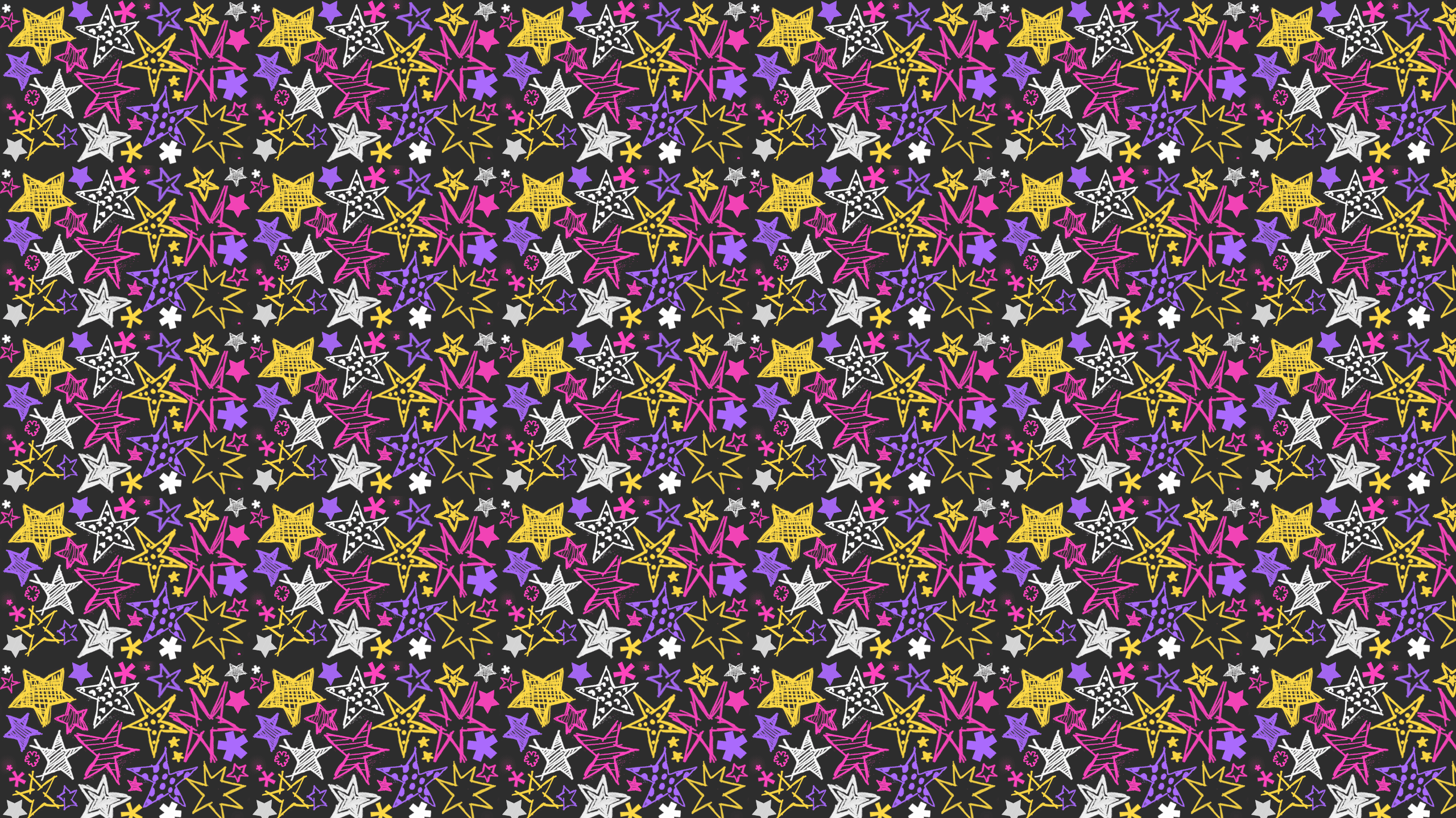 This Crayon Stars Desktop Wallpaper Is Easy Just Save The