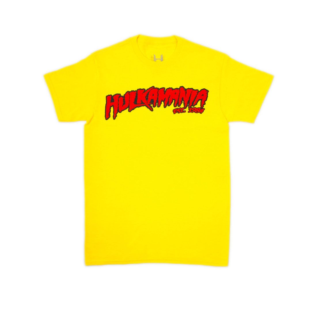 Yellow Hulkamania Shirt Mens Tshirts Shirts T