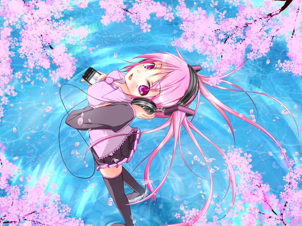 Sakura Miku fondo de pantalla