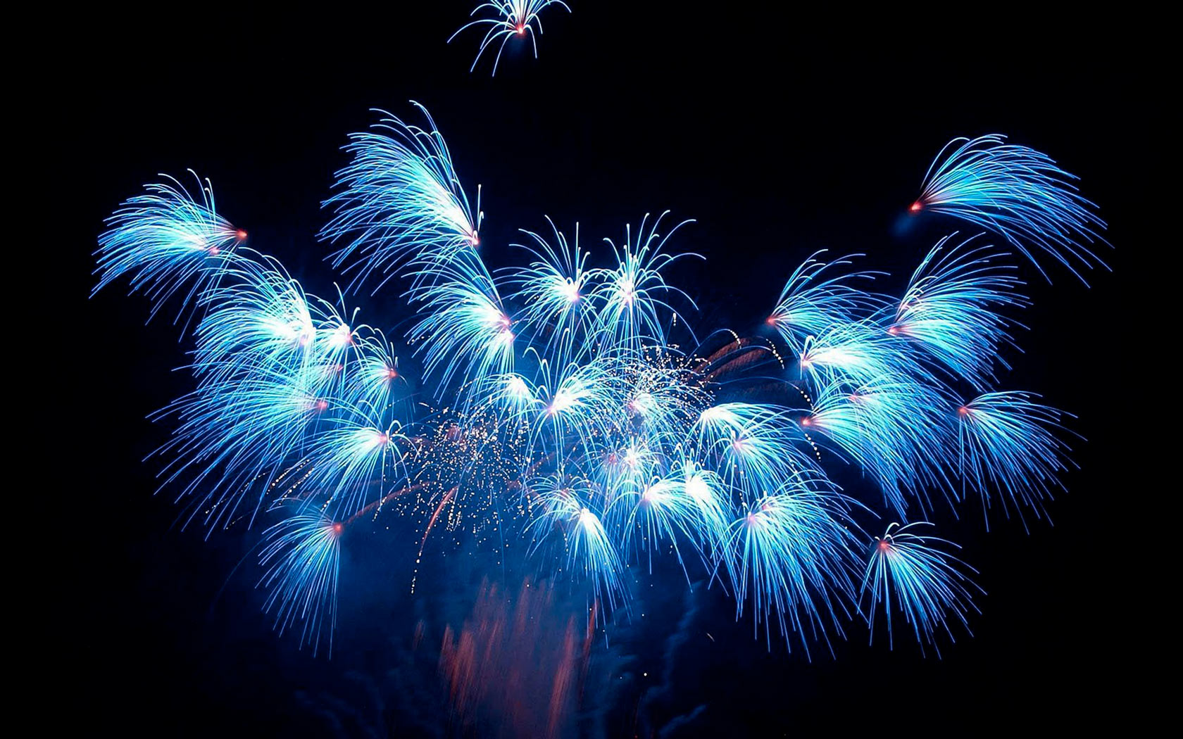 Celebrate New Year S Eve With Blue Fireworks Puter
