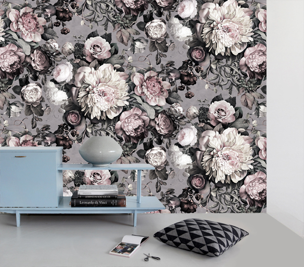 Dark Floral Ii Is The Sequel To Wallpaper Design That