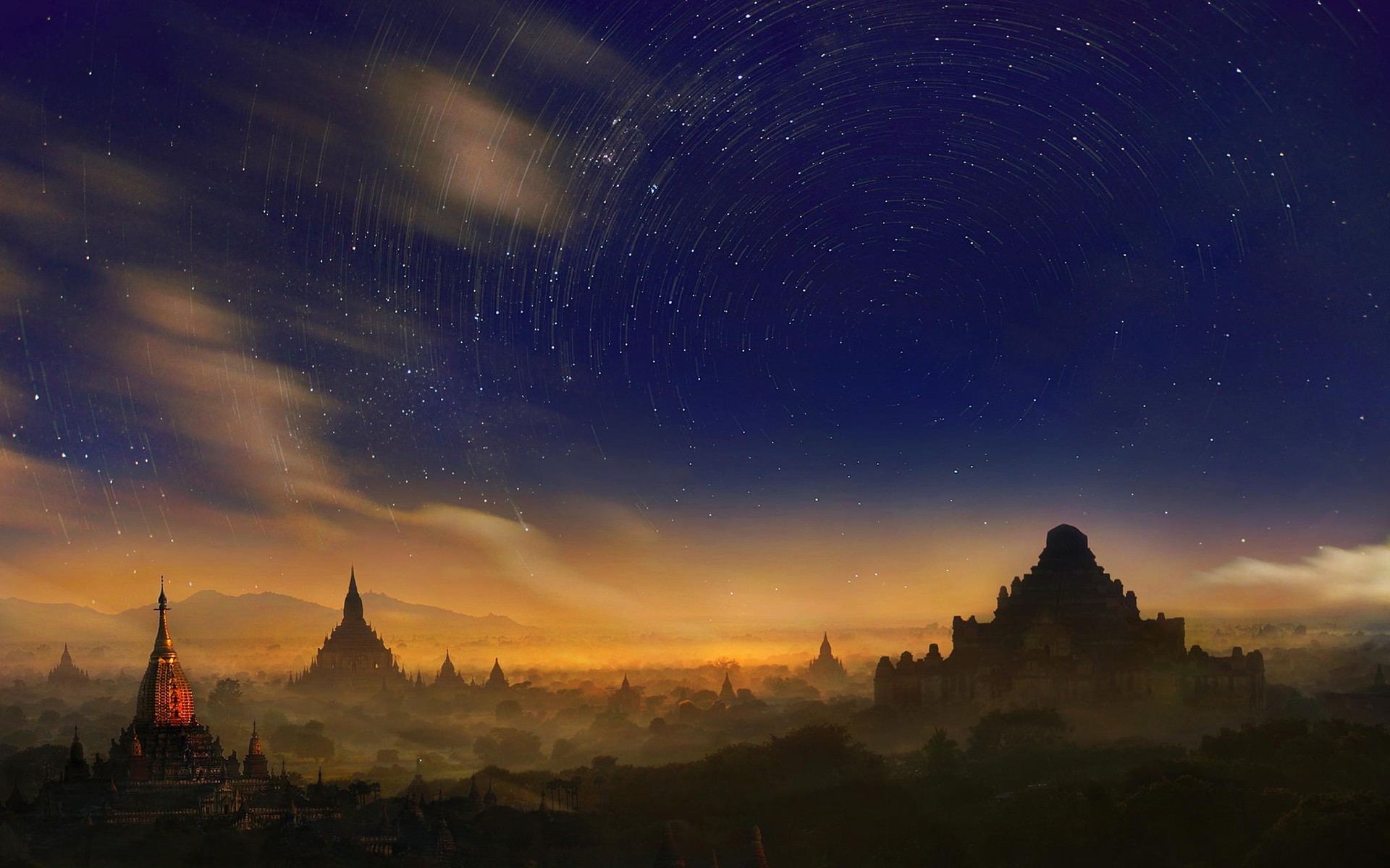 Weerapong Chaipuck Bagan Burma Myanmar Stars Space Sky Long