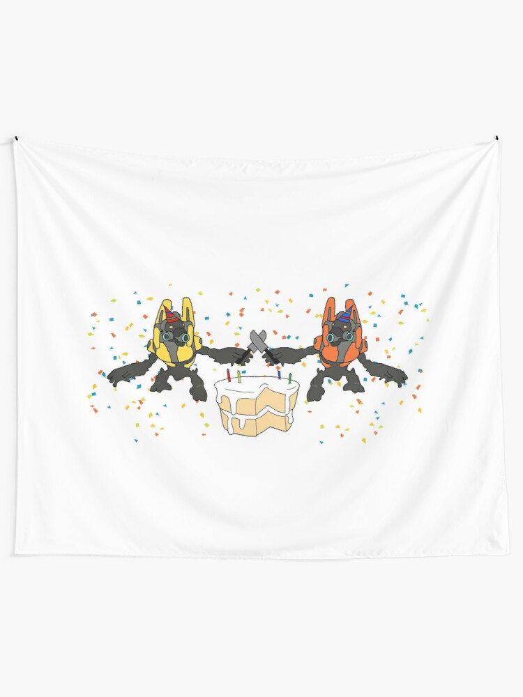 Grunt BirtHDay Party No Background Wall Tapestry By Justdawson