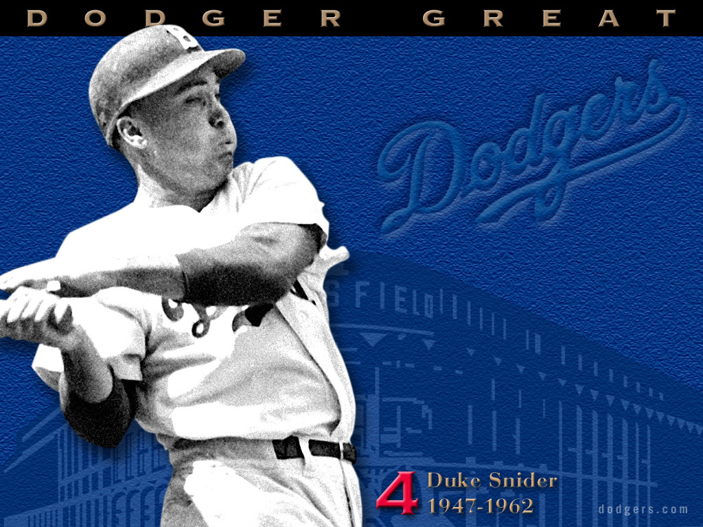 Desktop Wallpaper For Duke Snider Baseball Los Angeles Dodgers