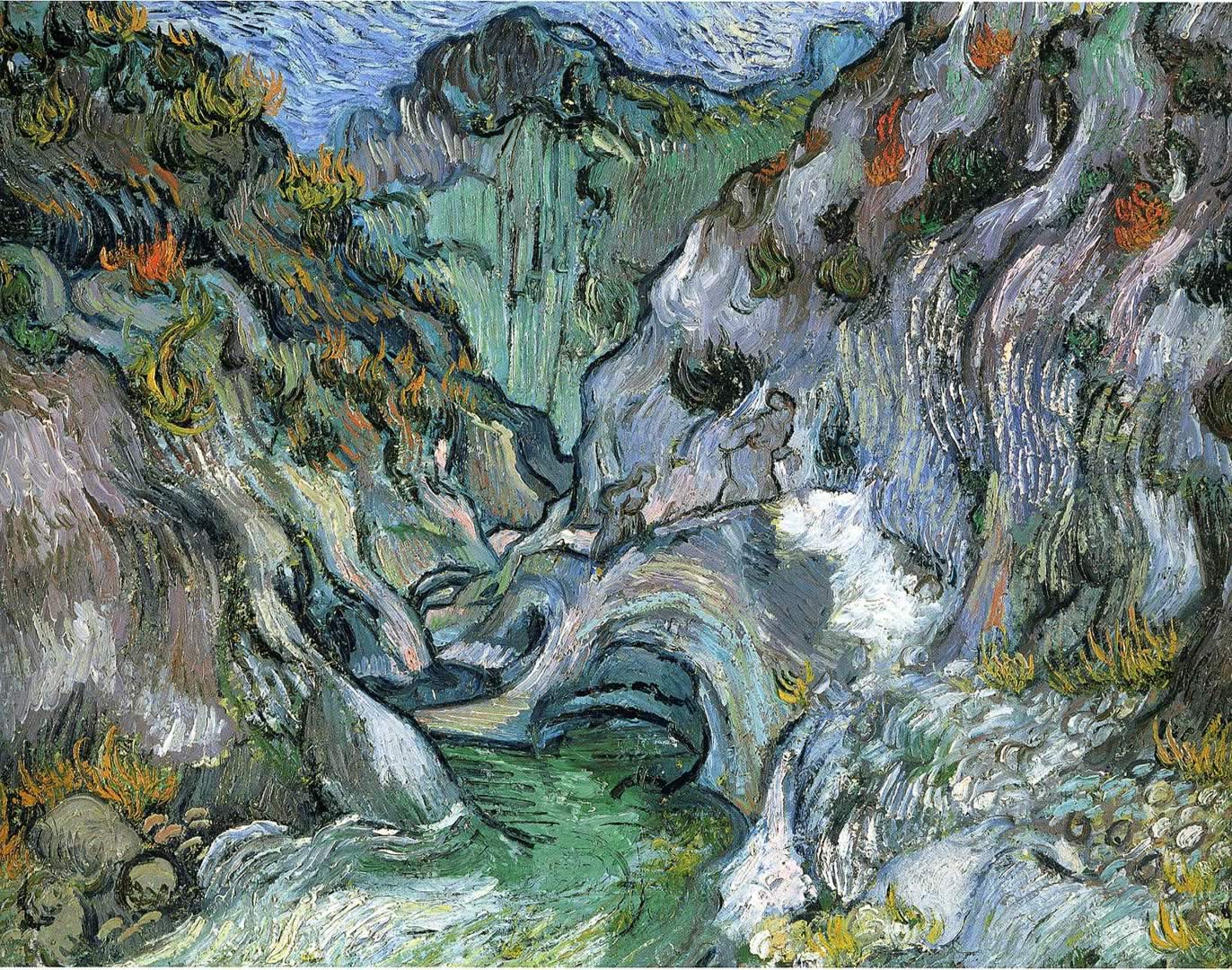 Ravine A Post Impressionist Vincent Van Gogh Art Wallpaper Picture