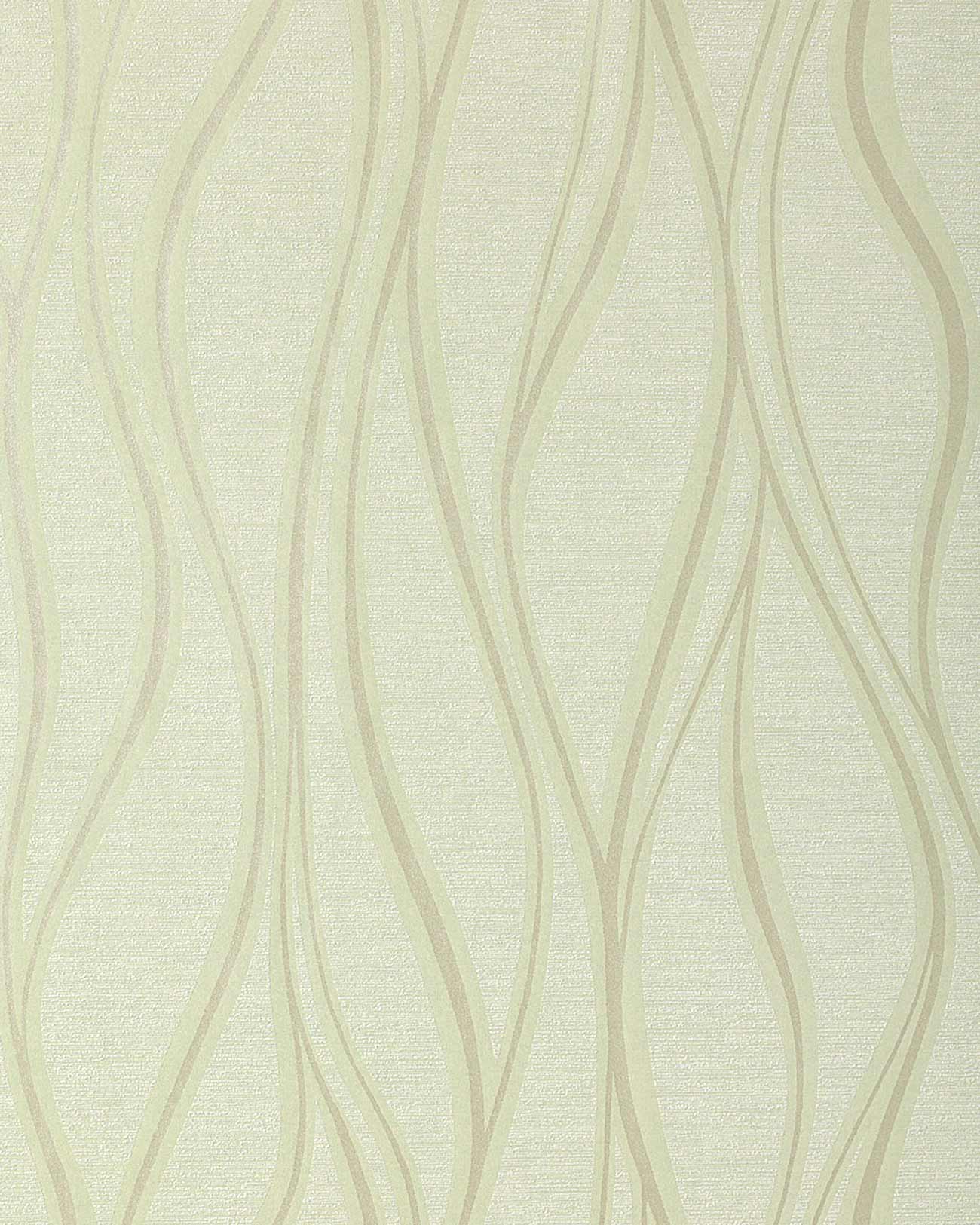 Design Stripe Vinyl Wallpaper Light Green Olive White