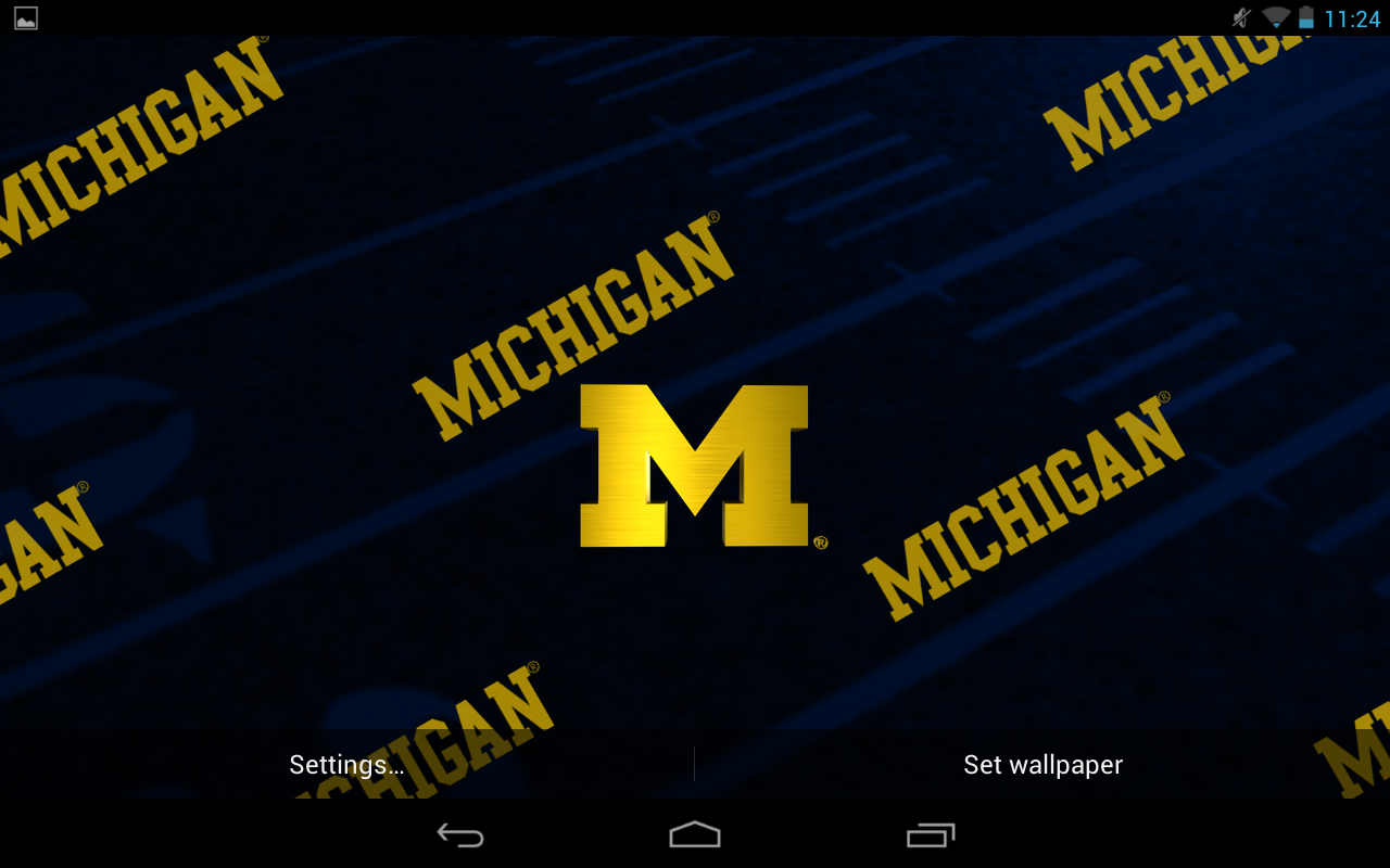 Officially Licensed Michigan Wolverines Live Wallpaper With Animated