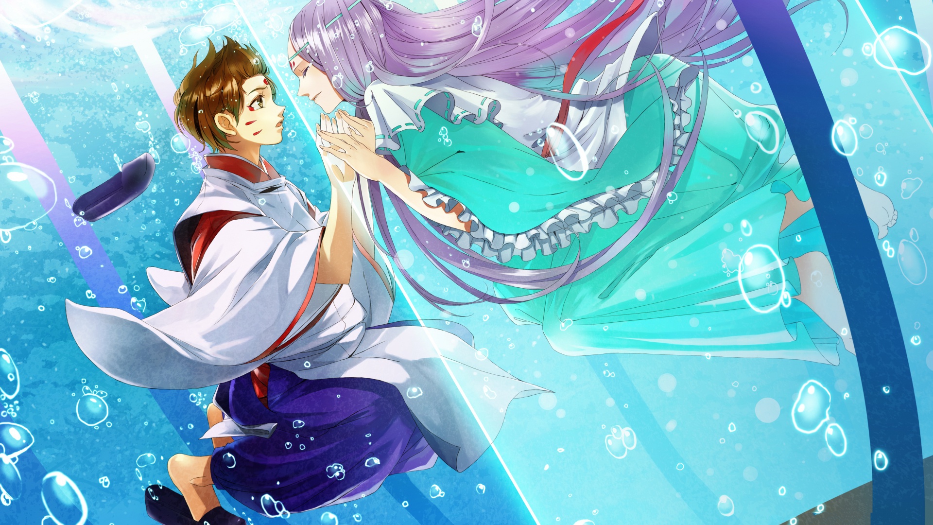 Cute Anime Couple Desktop Wallpaper