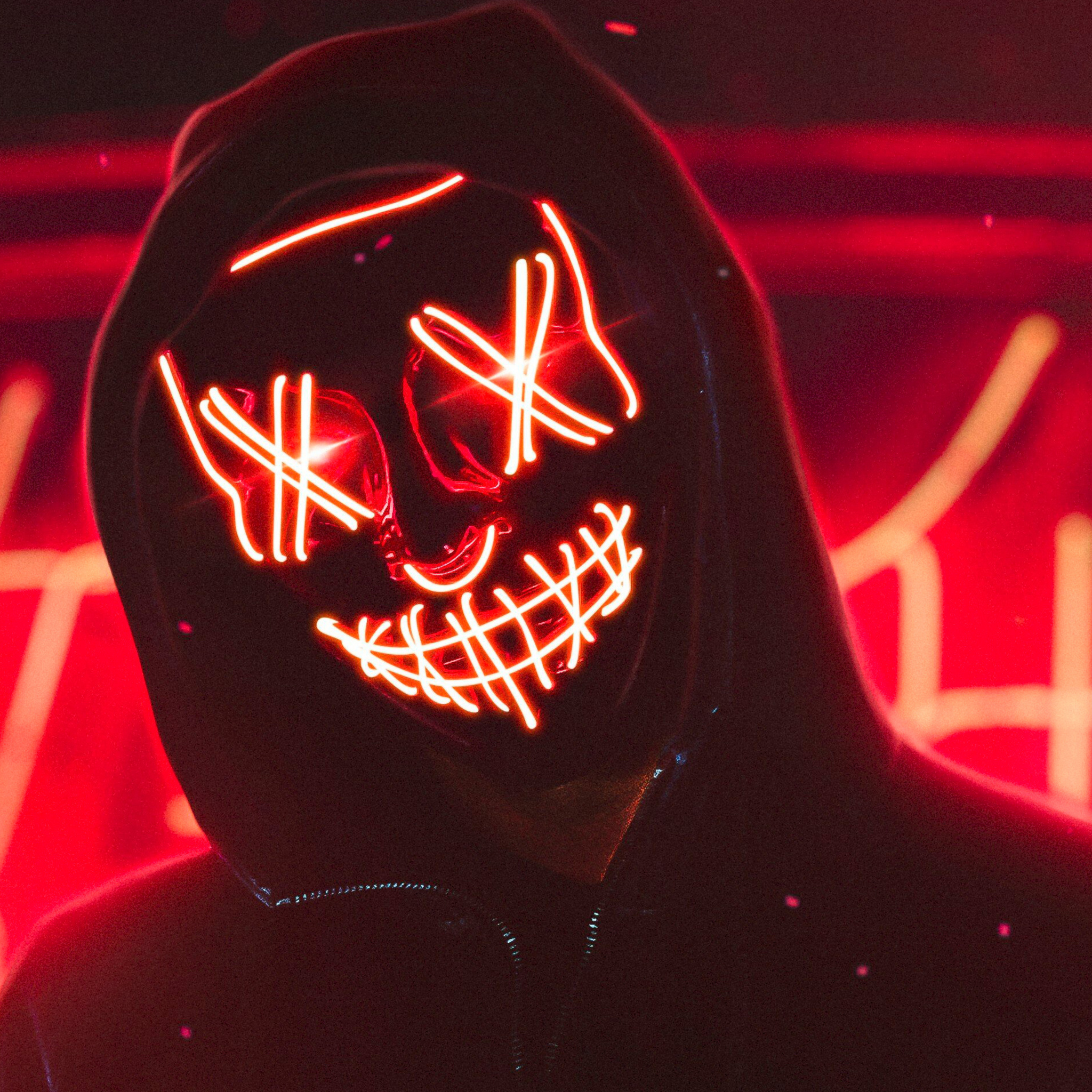 Neon Mask Guy 4k Xfxwallpaper HD Wallpaper