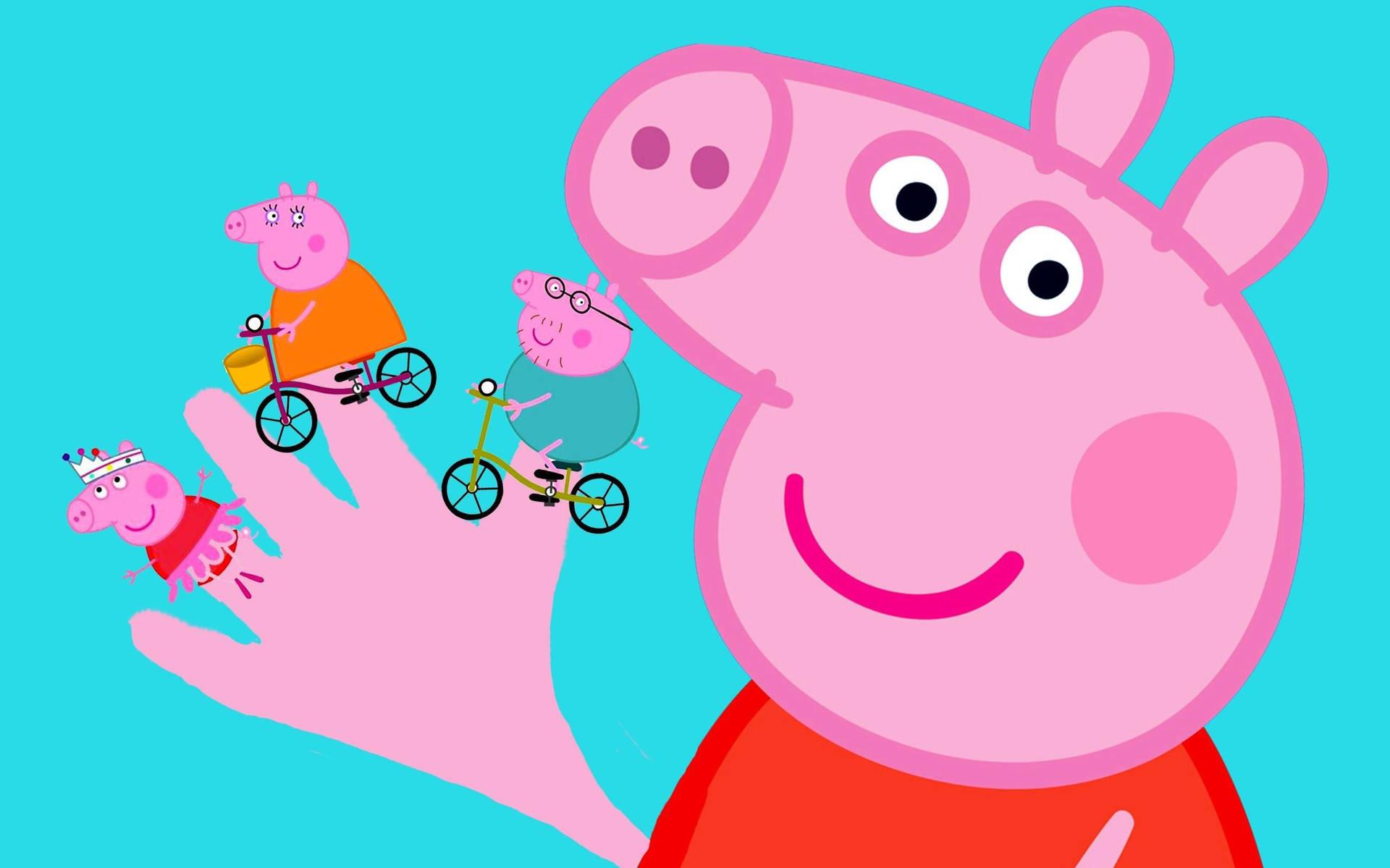 Peppa Pig Giving You A Wave Wallpaper