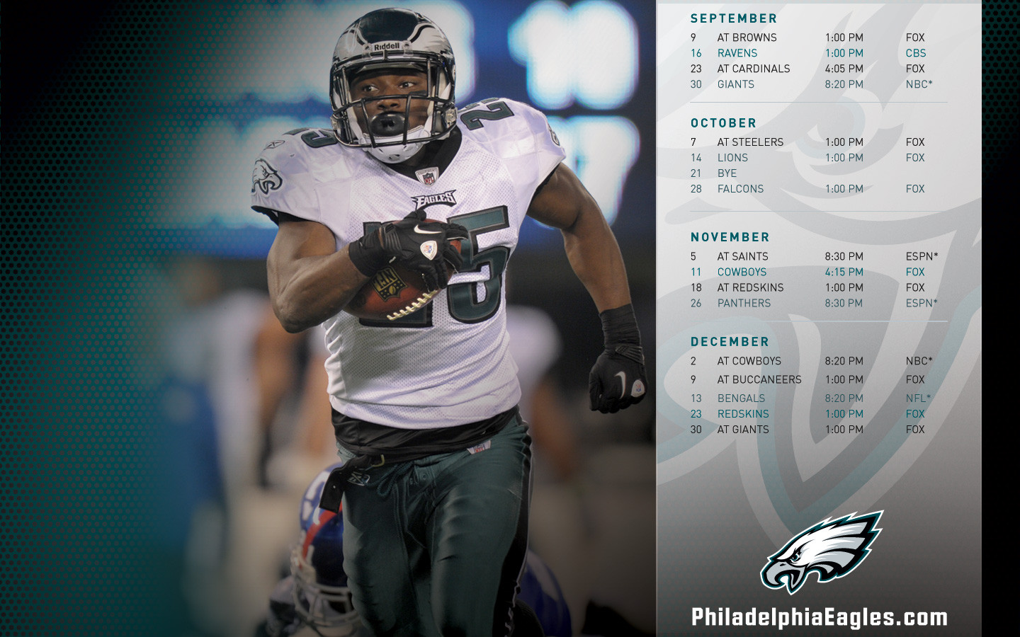 philadelphia eagles schedule wallpaper