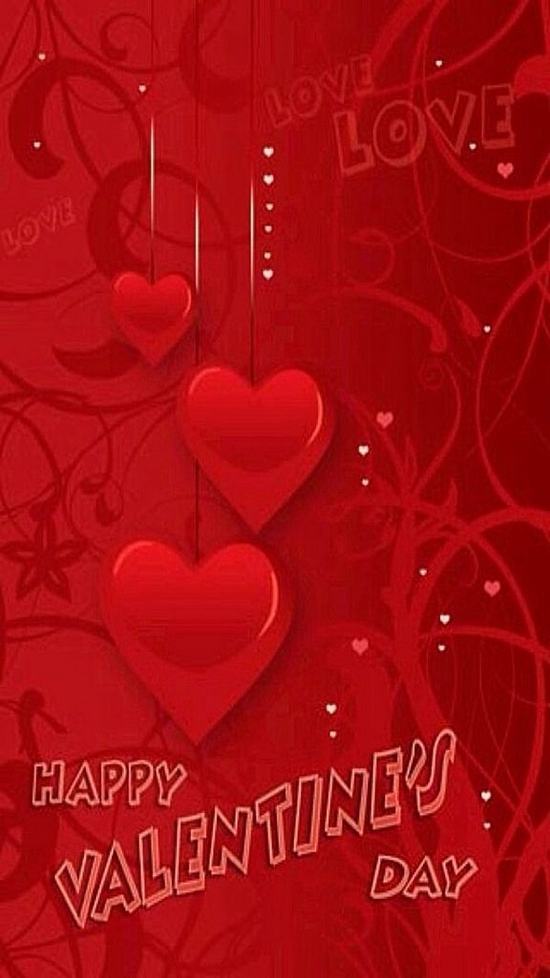 iPhone Wallpaper Happy Valentines Day 3d