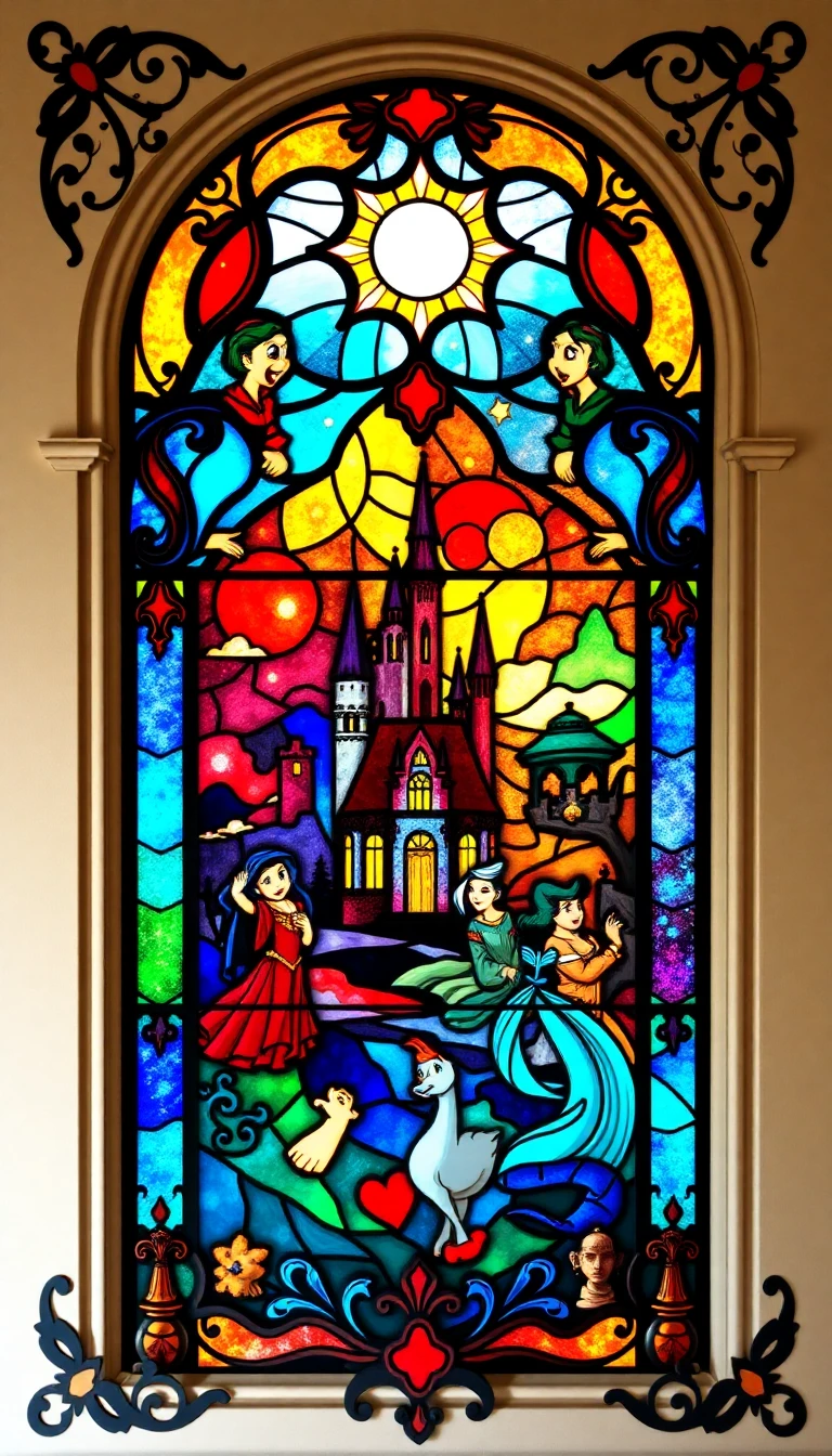 Disney Stained Glass Wallpaper