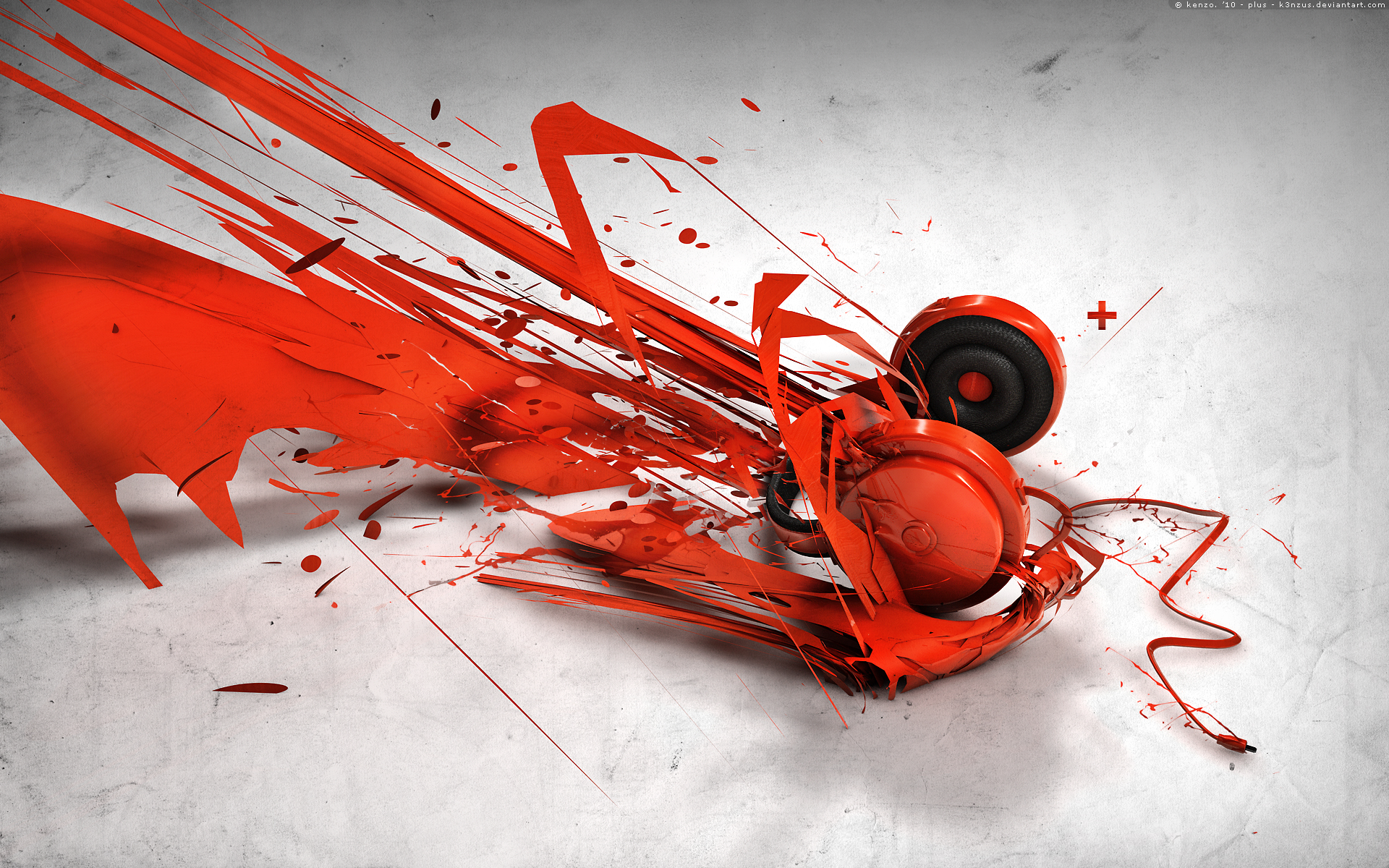 Red Headphones HD Wallpaper Background Image Id