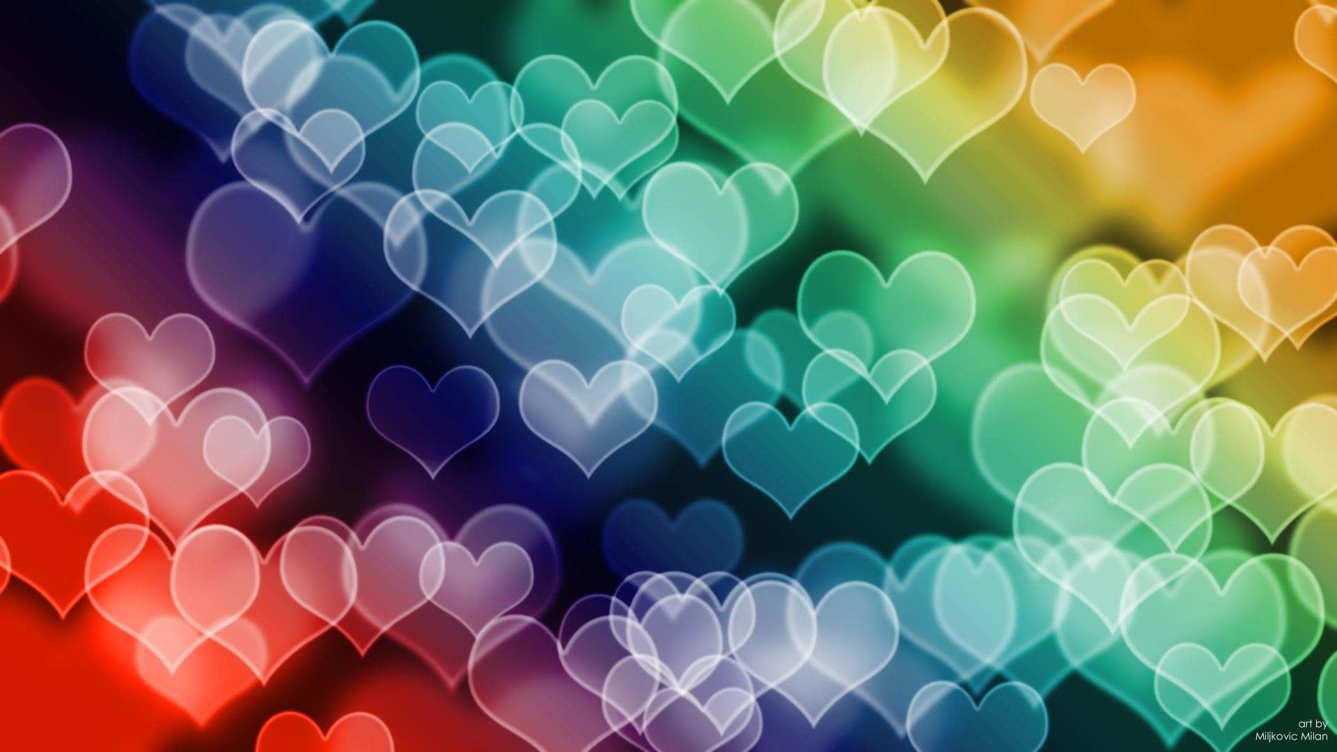 Blue Hearts Wallpaper