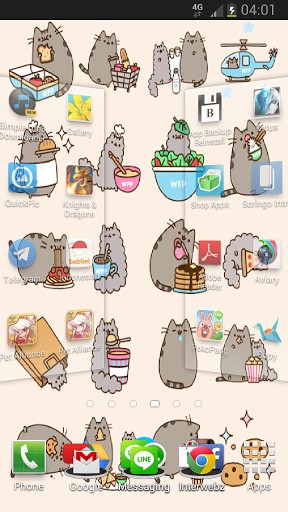 Pusheen Cat Iphone Wallpaper This live wallpaper also saves