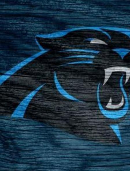 Carolina Panthers Blue Weathered Wood Wallpaper For iPhone