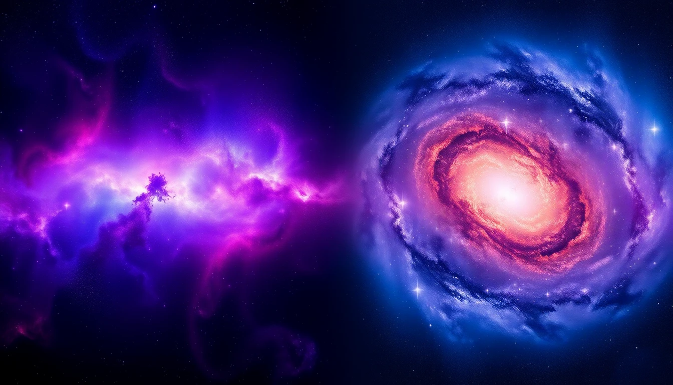 Dual Screen Space Wallpaper