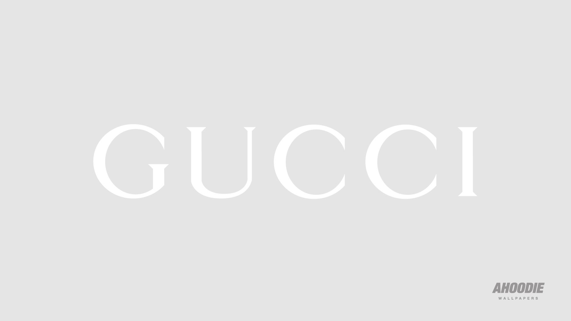 Gucci Logo on a Minimalist Grey Background