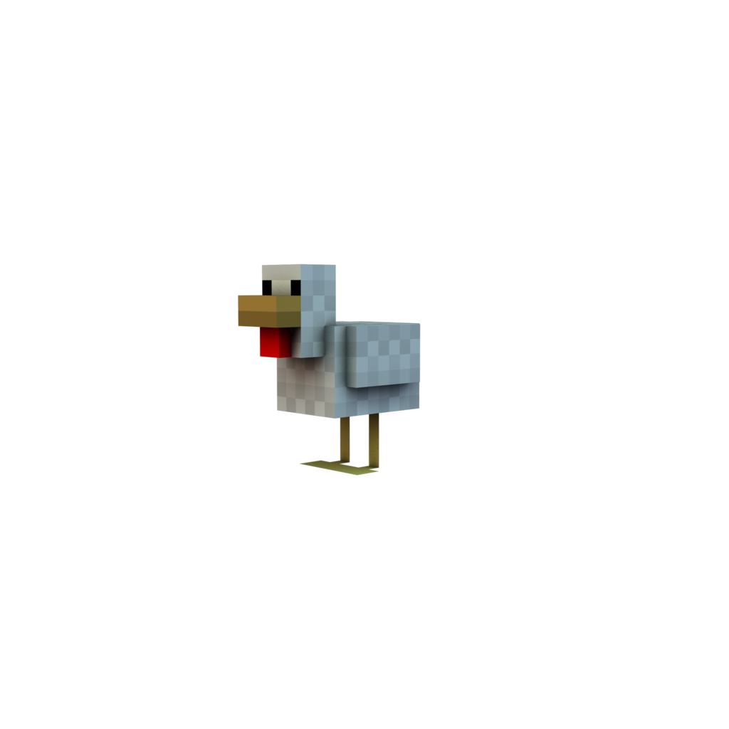 Minecraft Render Chicken By Danixoldier
