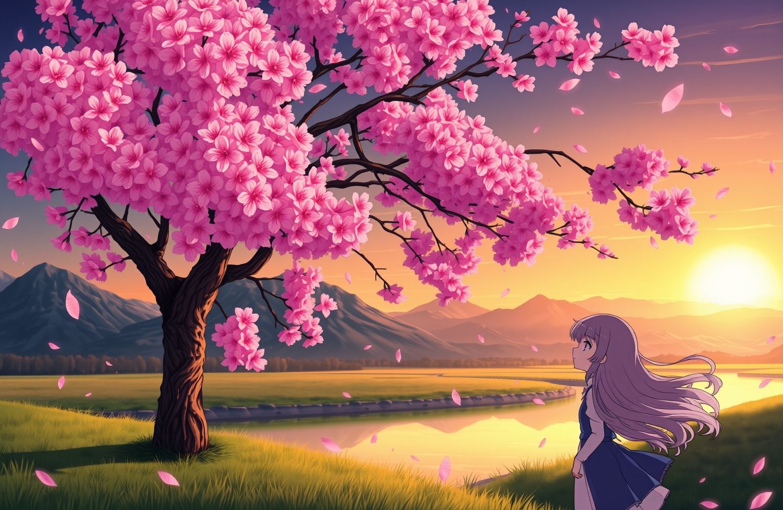 Anime Cherry Blossom Wallpaper