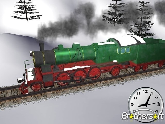 Winter Train 3D Screensaver for Mac free Download