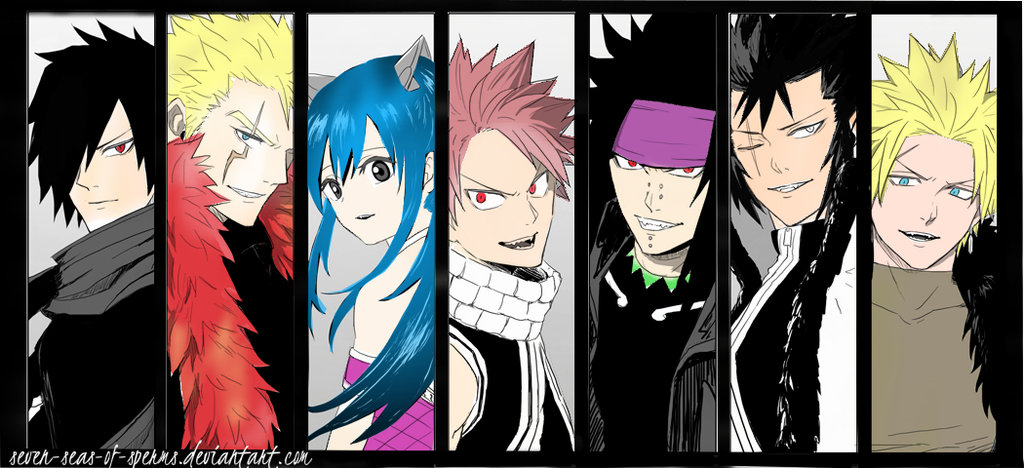 Fairy Tail Seven Dragon Slayers By Seas Of Sperms On
