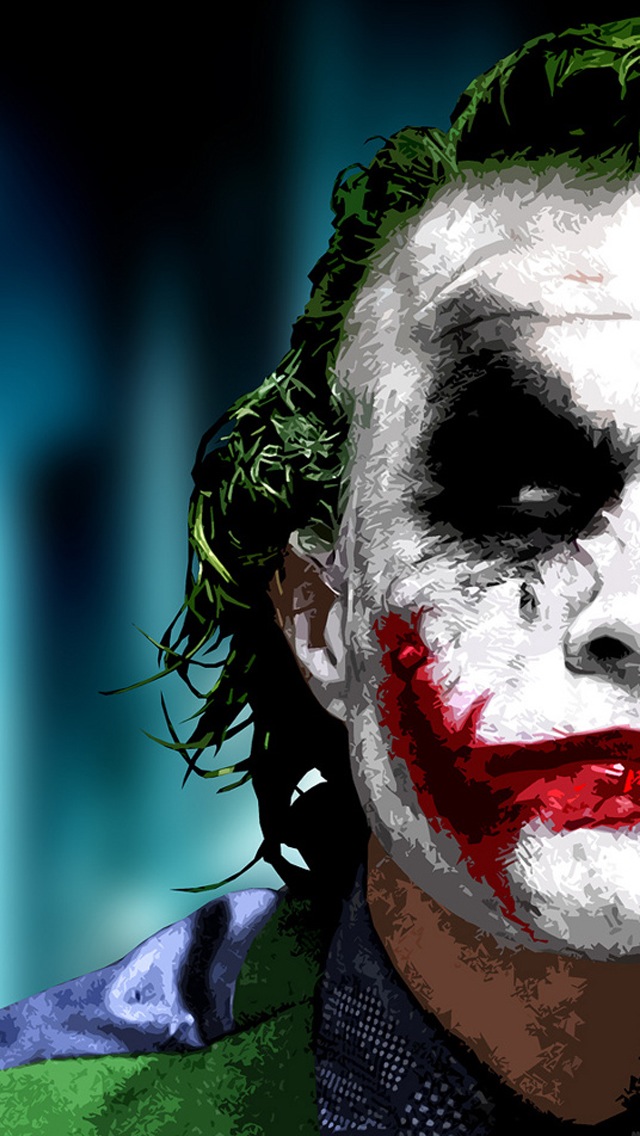 Heath Ledger As The Joker iPhone Wallpaper